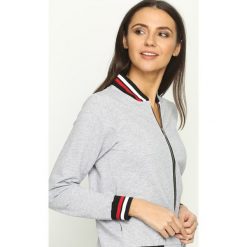 Bluzy damskie: Szara Bluza Baseball