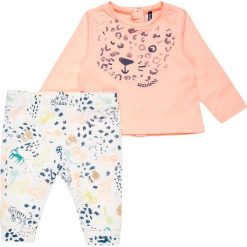 Chinosy chłopięce: 3 Pommes BABY JUNGLE SPRING TROUSERS SET Spodnie materiałowe orange fluo