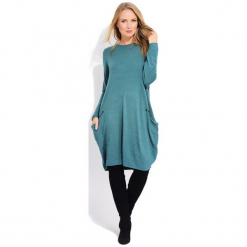 Fille Du Couturier Sukienka Damska Daniela 42 Turkusowy. Niebieskie sukienki z falbanami Fille Du Couturier. Za 299,00 zł.