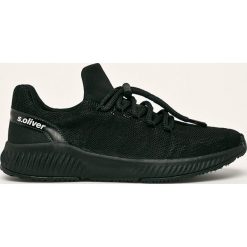 S. Oliver - Buty. Czarne buty sportowe damskie S.Oliver, z gumy. W wyprzedaży za 179,90 zł.