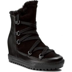 Botki damskie lity: Botki EKSBUT - 67-4536-155/549-1G Czarny