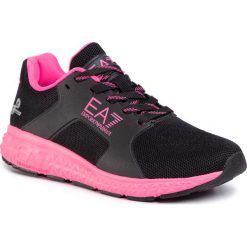 Sneakersy EA7 EMPORIO ARMANI - XSX001 XOT01 M496 Black/Pink Fluo. Czarne półbuty damskie EA7 Emporio Armani, z tworzywa sztucznego. Za 699,00 zł.
