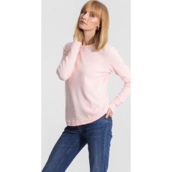 Jasnoróżowy Sweter Pillow Book. Różowe bez kategorii other, xl, z dresówki, casualowe, z okrągłym kołnierzem. Za 79,99 zł.