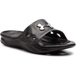 Klapki UNDER ARMOUR - Ua B Locker III Sl 1287326-001 Blk. Czarne klapki damskie marki Under Armour, z tworzywa sztucznego. Za 79,95 zł.