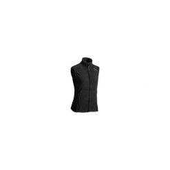Kamizelka turystyczna polarowa MH120 damska. Czarne kamizelki damskie QUECHUA, xl, bez wzorów, z poliesteru, bez kaptura. Za 39,99 zł.