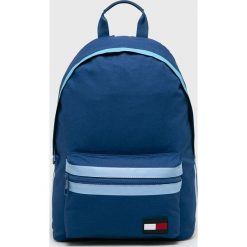 Tommy Hilfiger - Plecak. Niebieskie plecaki męskie TOMMY HILFIGER, bez wzorów, z bawełny. W wyprzedaży za 299,90 zł.