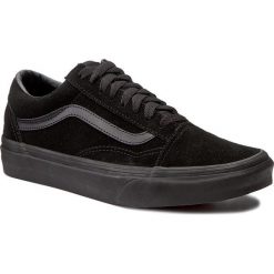 Tenisówki VANS - Old Skool VN0A38G1NRI (Suede) Black/Black/Black. Czarne półbuty damskie Vans, bez wzorów, ze skóry, bez zapięcia. Za 319,00 zł.