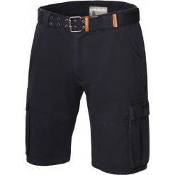 Husky Ropy Anthracite L. Czarne spodenki sportowe męskie marki Husky, w paski, z bawełny, sportowe. W wyprzedaży za 175,00 zł.