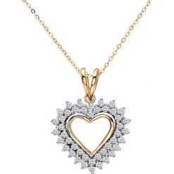 Naszyjniki damskie: Złoty naszyjnik z diamentem – dł. 45 cm