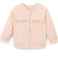Swetry dziewczęce: Sweter z zapięciem na suwak 1 miesiąc – 3 lata Oeko Tex