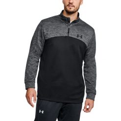Bluzy męskie: Under Armour Bluza męska Armour Fleece 1/4 Zip czarno-szara r. M (1286334-002)