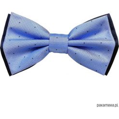 Mucha męska+Poszetka w kolorze muchy wesele 2018. Niebieskie muchy męskie Pakamera, z mikrofibry. Za 65,00 zł.