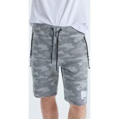 Szorty camo o kroju jogger - Szary. Szare spodenki i szorty męskie marki Cropp, s, bez wzorów. Za 79,99 zł.