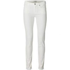 Rurki damskie: Selected Femme Jeansy Slim Fit white denim