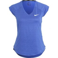 Topy sportowe damskie: Nike Performance PURE Tshirt z nadrukiem paramount blue/white