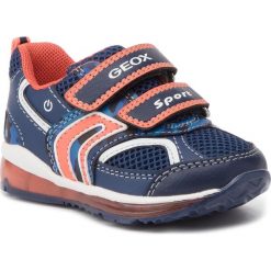 Sneakersy GEOX - B Toodo B. A B9284A 0BC14 C0820 M Navy/Orange. Niebieskie trampki chłopięce Geox, bez wzorów, ze skóry ekologicznej, na rzepy. W wyprzedaży za 169,00 zł.