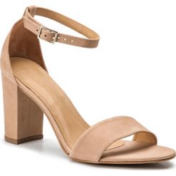 Sandały KAZAR - Ronse 33024-03-B3 Beige. Brązowe klapki damskie Kazar, w paski, ze skóry, na wysokim obcasie. W wyprzedaży za 349,00 zł.