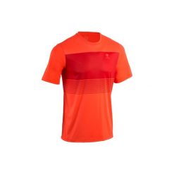 T-Shirt tenisowy Soft 100 męski. Czerwone t-shirty męskie marki ARTENGO, m, z poliesteru. Za 29,99 zł.