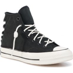 Trampki CONVERSE - Chuck 70 Sp Hi Bla 165999C Black/Mason/White. Czarne półbuty damskie Converse, bez wzorów, ze skóry, bez zapięcia. W wyprzedaży za 259,00 zł.