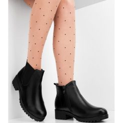 Botki damskie L.Lux.Shoes JKD-22 Czarne. Czarne botki damskie L.LUX SHOES, z tkaniny, eleganckie, na niskim obcasie, na obcasie, na zamek. Za 119,00 zł.