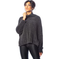 Sweter "Jada" w kolorze antracytowym. Szare swetry damskie So Cachemire, s, bez wzorów, z bawełny, bez rękawów, bez kaptura. W wyprzedaży za 175,95 zł.