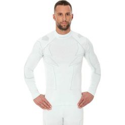 Bluzy męskie: Brubeck Bluza COOLER z długim rękawem biała XS (LS11800)