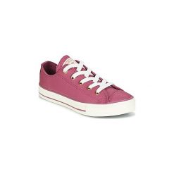 Buty Dziecko Converse Chuck Taylor All Star Ox Fashion Leather. Różowe trampki dziewczęce Converse, bez wzorów, bez zapięcia. Za 153,30 zł.