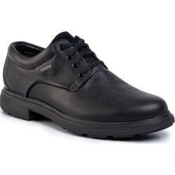 Półbuty CLARKS - Un Tread Lo Gtx GORE-TEX 261454517 Black Leather. Czarne półbuty męskie Clarks, na co dzień, bez wzorów, ze skóry, bez zapięcia. W wyprzedaży za 419,00 zł.