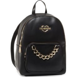Plecak LOVE MOSCHINO - JC4258PP0AKC0000 Nero. Czarne plecaki damskie Love Moschino, bez wzorów, ze skóry ekologicznej, eleganckie. W wyprzedaży za 639,00 zł.