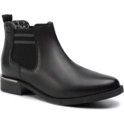 Sztyblety S.OLIVER - 5-25335-33 Black 001. Czarne kozaki damskie S.Oliver, na imprezę, ze skóry, bez obcasa, na obcasie, bez zapięcia. Za 259,00 zł.