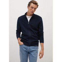 Mango Man - Kardigan Luxus. Zielone swetry męskie Mango Man, s, bez wzorów, z poliesteru. Za 249,99 zł.