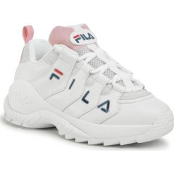 Sneakersy FILA - Countdown Low Wmn 1010751.92W White/Rosebloom. Białe półbuty damskie Fila, ze skóry. W wyprzedaży za 339,00 zł.