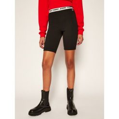 Szorty sportowe Tommy Jeans DW0DW08609. Czarne spodenki sportowe damskie Tommy Jeans, m, bez wzorów, z jeansu, sportowe. Za 269,00 zł.