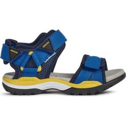 Geox - Sandały dziecięce. Niebieskie sandały chłopięce Geox, z gumy, bez zapięcia. Za 259,90 zł.