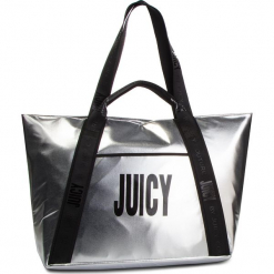 Torebka JUICY BY JUICY COUTURE - Atlanta JCH0112 Silver. Szare torebki klasyczne damskie marki Juicy by Juicy Couture, z materiału. Za 369,00 zł.
