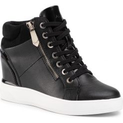 Sneakersy ALDO - Ailannaw 15439606 001. Czarne półbuty damskie ALDO, bez wzorów, ze skóry ekologicznej, bez obcasa, na koturnie, bez zapięcia. W wyprzedaży za 299,00 zł.