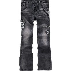 Rock Rebel by EMP Johnny Jeansy czarny. Czarne jeansy męskie z dziurami marki Caliban, s. Za 194,90 zł.