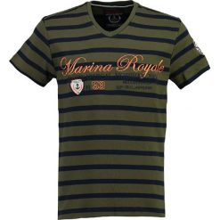 T-shirty męskie z nadrukiem: Koszulka „Jura” w kolorze oliwkowo-granatowym