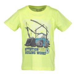 Blue Seven Koszulka Chłopięca Z Nadrukiem 110 Żółta. Żółte t-shirty chłopięce Blue Seven, z nadrukiem, z bawełny, bez rękawów. Za 39,00 zł.
