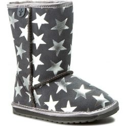 Buty EMU AUSTRALIA - Starry Night K11119 Charcoal. Szare kozaki dziewczęce EMU Australia, bez zapięcia. Za 339,00 zł.
