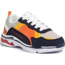 Sneakersy U.S. POLO ASSN. - Bonn1 ANDY4172W9/YM2 Dkbl/Ora. Niebieskie półbuty damskie U.S. Polo Assn., ze skóry ekologicznej. Za 219,00 zł.