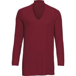 Shirt z opaską choker, w optyce dzianiny bonprix czerwony rubinowy. Czerwone opaski damskie marki bonprix, z dzianiny. Za 44,99 zł.