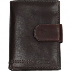 Portfel męski - 708117 BROWN. Brązowe portfele męskie Venezia, ze skóry. Za 189,00 zł.