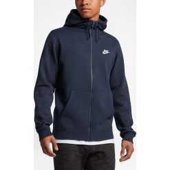 Nike - Bluza. Niebieskie bluzy męskie Nike, s, bez wzorów, z bawełny, z kapturem, bez rękawów, z kapturem. Za 299,90 zł.
