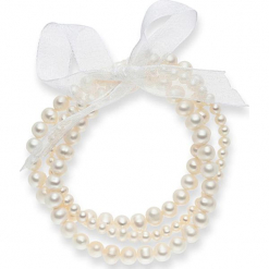Bransoletka perłowa w kolorze białym. Białe bransoletki damskie Pearls Special. W wyprzedaży za 181,95 zł.