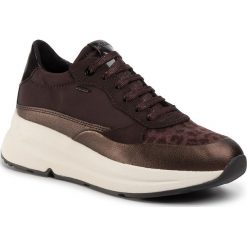 Sneakersy GEOX - D Backsie B Abx B D94FPB 01122 C6T6M Dk Coffee/Coffee. Pomarańczowe półbuty damskie Geox, z materiału. W wyprzedaży za 399,00 zł.