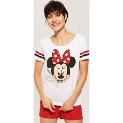 Koszulka piżamowa Minnie Mouse - Wielobarwn. Czerwone koszule nocne i halki marki House, l, z motywem z bajki. Za 35,99 zł.