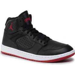 Buty NIKE - Jordan Access AR3762 001 Black/Gym Red/White. Czarne półbuty męskie Nike, na co dzień, bez wzorów, ze skóry, eleganckie, bez zapięcia. W wyprzedaży za 329,00 zł.