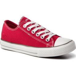 Trampki DOCKERS - 36UR201-710700 Rot/Red. Czerwone półbuty damskie DOCKERS, bez wzorów, z gumy, bez obcasa, na płaskiej podeszwie, bez zapięcia. Za 189,00 zł.