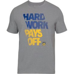 Koszulki sportowe męskie: Under Armour Koszulka męska UA BBall Hard Work SS szara r. XL (1305713-035)